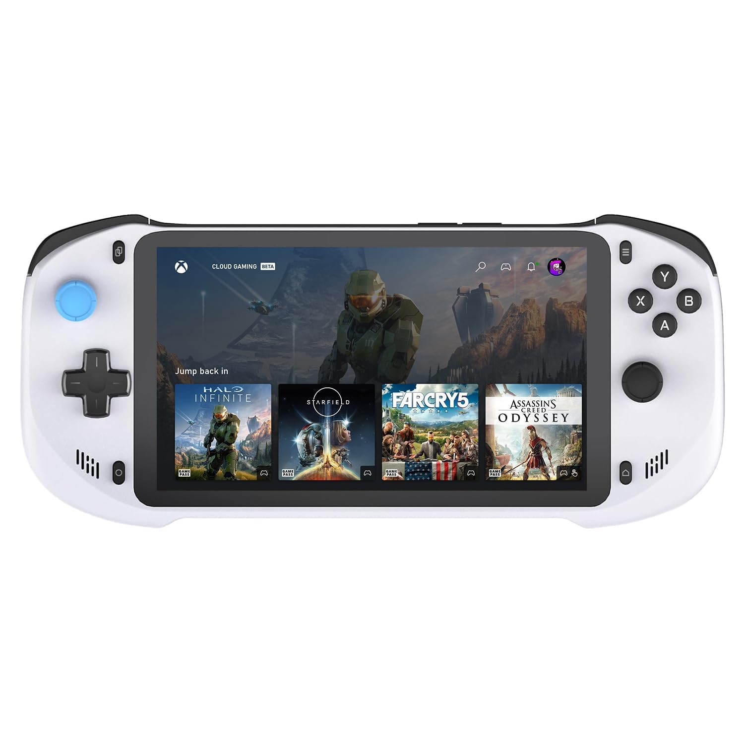 Cloud Gaming Handheld Console - 7-Inch 1080P Touchscreen for Xbox Cloud, NVIDIA GeForce NOW, PlayStation & PC | Long Battery Life, 64GB Storage, Lightweight Portable Design | Perfect for Travel, Commuting & Home Gaming