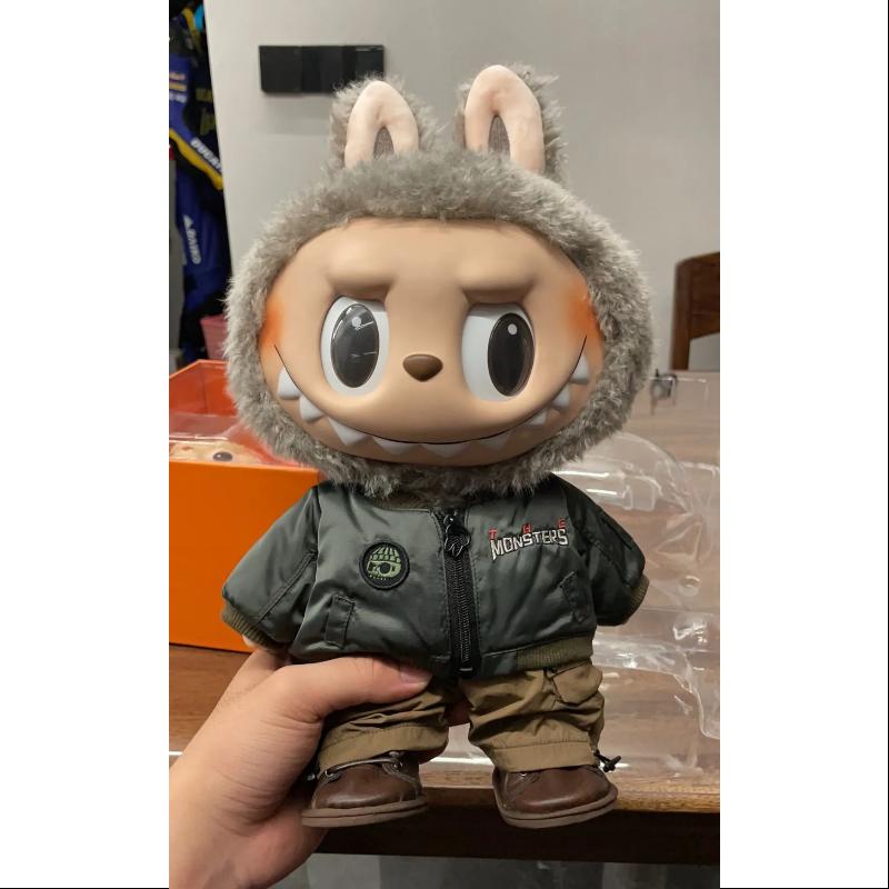 Labubu THE MONSTERS JUMP FOR JOY Vinyl Plush Doll - Limited Edition Collectible Toy, Cute Kawaii Stuffed Animal for Display & Gift - Perfect for Anime Fans, Home Decor, and Office Desk Accessories