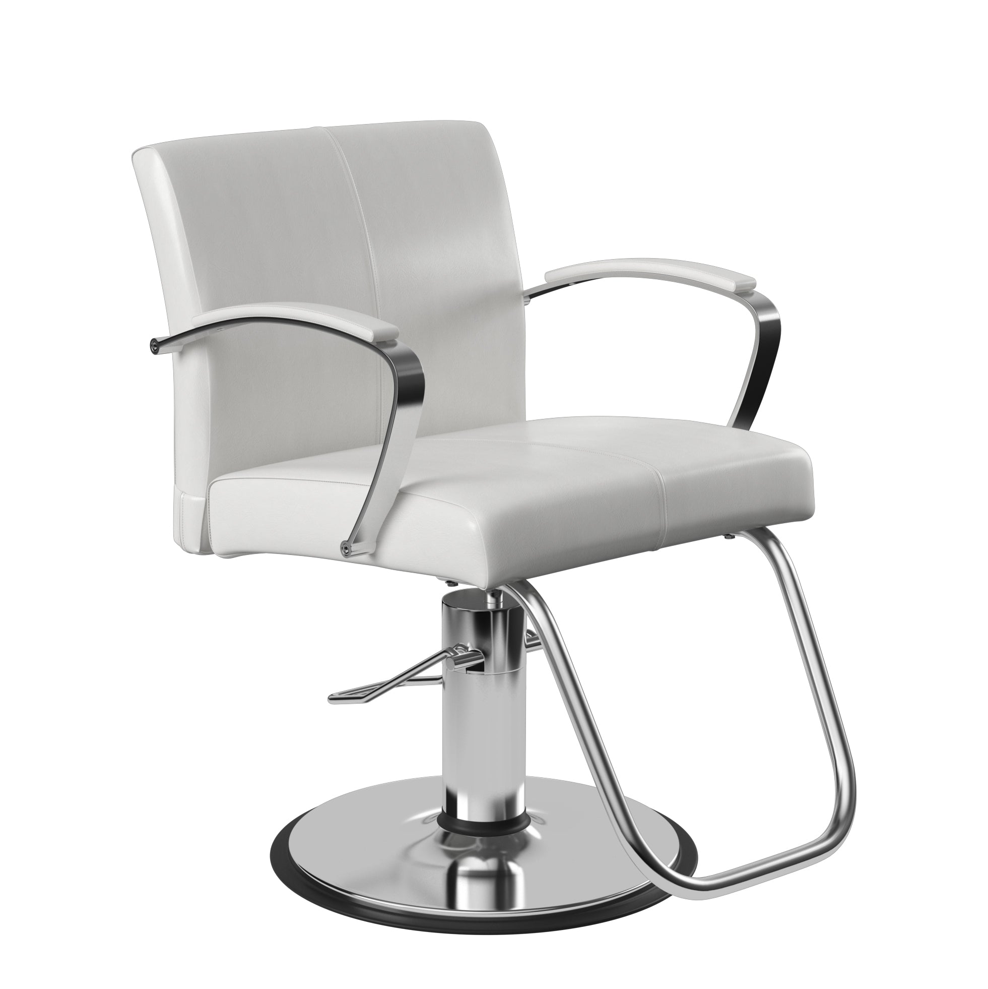 Stylish Mallory Plush Styling Chair for Salon & Home Use - Soft Upholstered Beauty Stool with Adjustable Height for Makeup, Hair Styling & Dressing Table