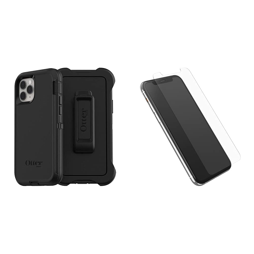 OtterBox Defender Series SCREENLESS Edition Case for iPhone 11 Pro - Black with Alpha Glass Screen Protector | Shockproof & Drop Protection | Perfect for Outdoor Adventures, Work & Daily Use