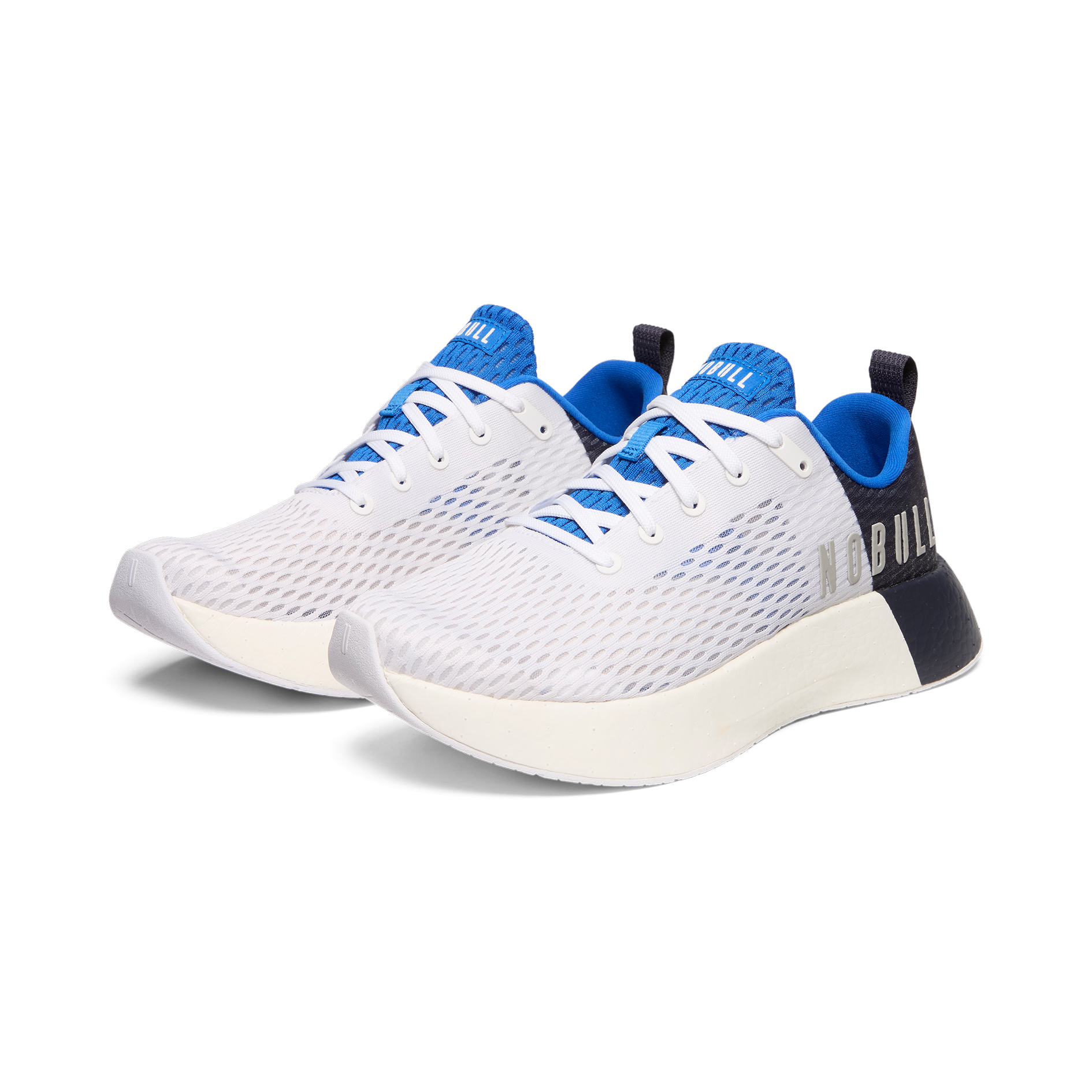 Women's White & Navy Journey Sneakers - Comfortable Walking Shoes for Travel, Work & Casual Wear