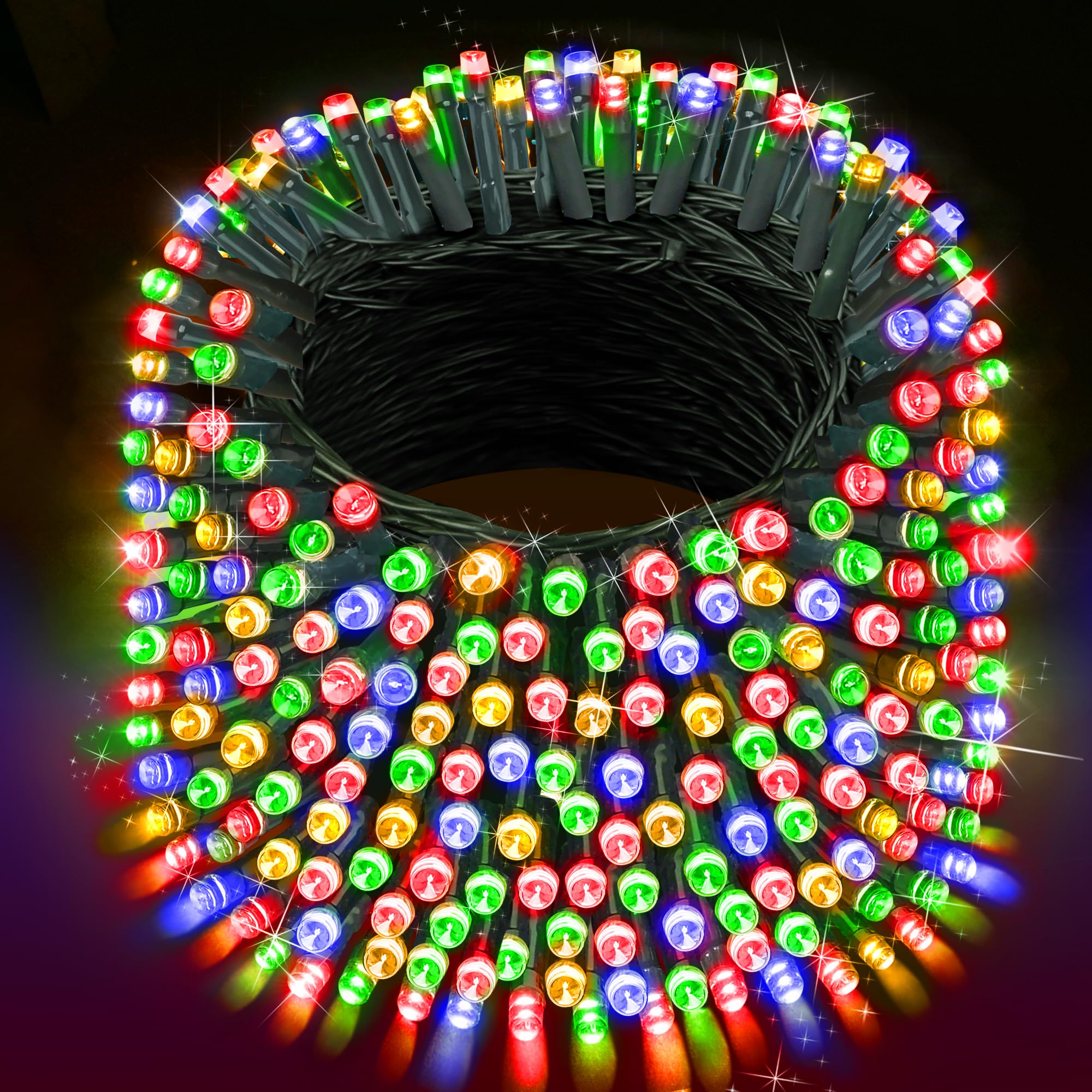 XURISEN 403FT Christmas Lights, 1000 LED Super Long String Lights - 8 Lighting Modes with Memory Timer, Plug-in Twinkle Fairy Lights for Indoor/Outdoor Decor - Perfect for Xmas, Party, Wedding, Garden, Patio, and Home Decoration