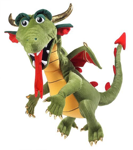 Dunstan the Dragon 50cm Hand Puppet - Soft Plush Interactive Toy for Kids, Storytelling & Puppet Shows (Code 48) | Perfect for Imaginative Play, Classroom Activities & Family Entertainment