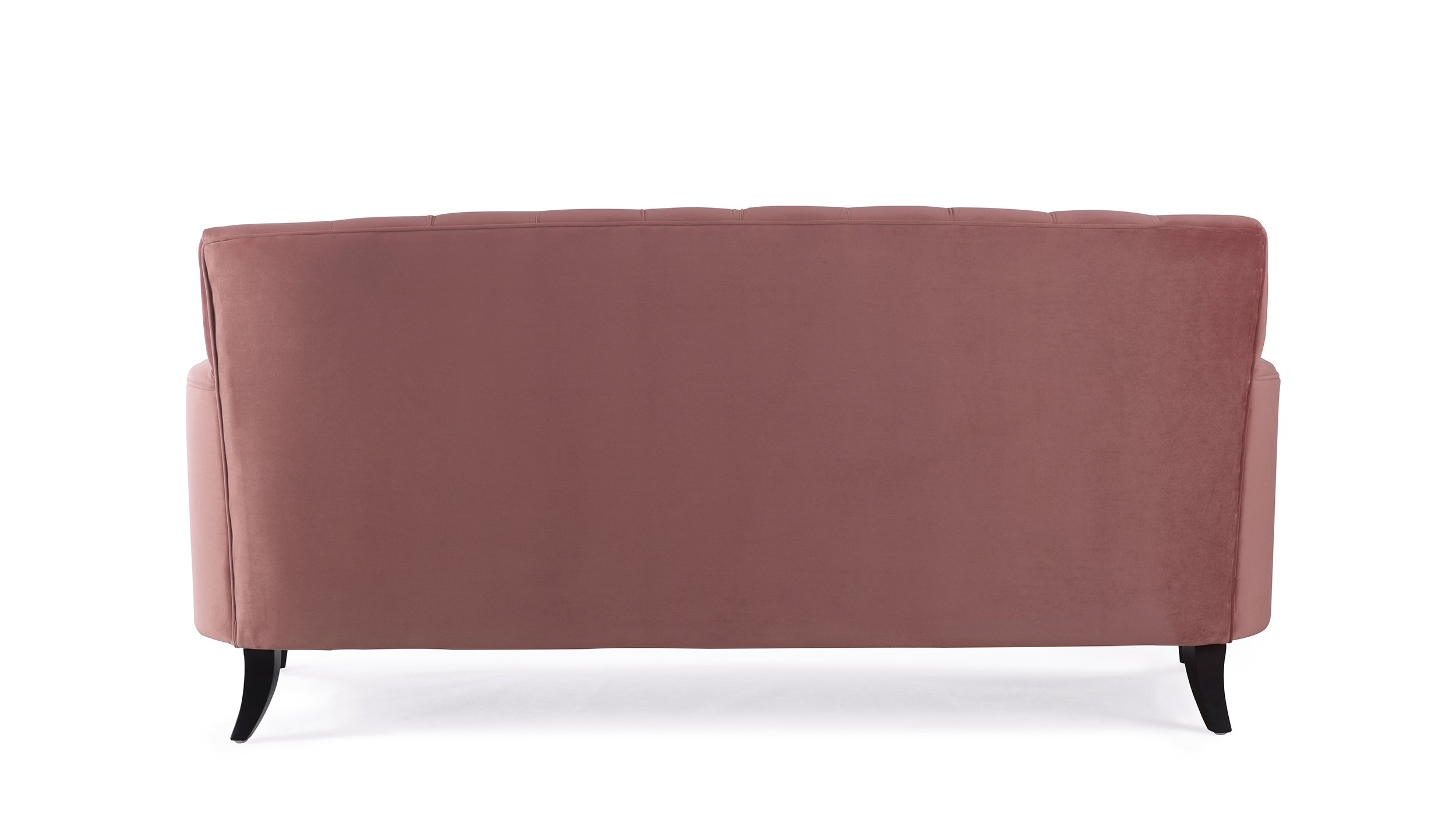 Jennifer Taylor Home Kelly Sofa - Modern Upholstered Loveseat in Ash Rose | Perfect for Living Rooms, Apartments & Cozy Spaces
