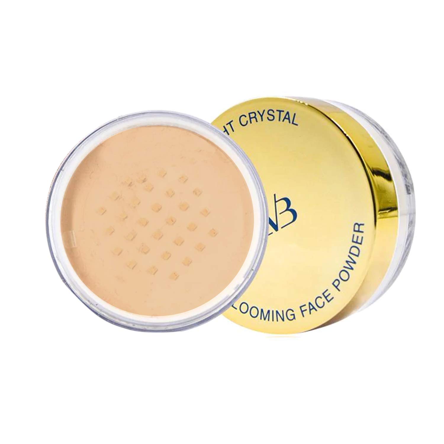 CVB C54 Blooming Loose Face Powder - Air Light Crystal Oil Control Powder for Buildable Full Coverage & Matte Finish (Shade 4, 15g) | Perfect for Daily Makeup, Oily Skin Control & Long-Lasting Matte Look