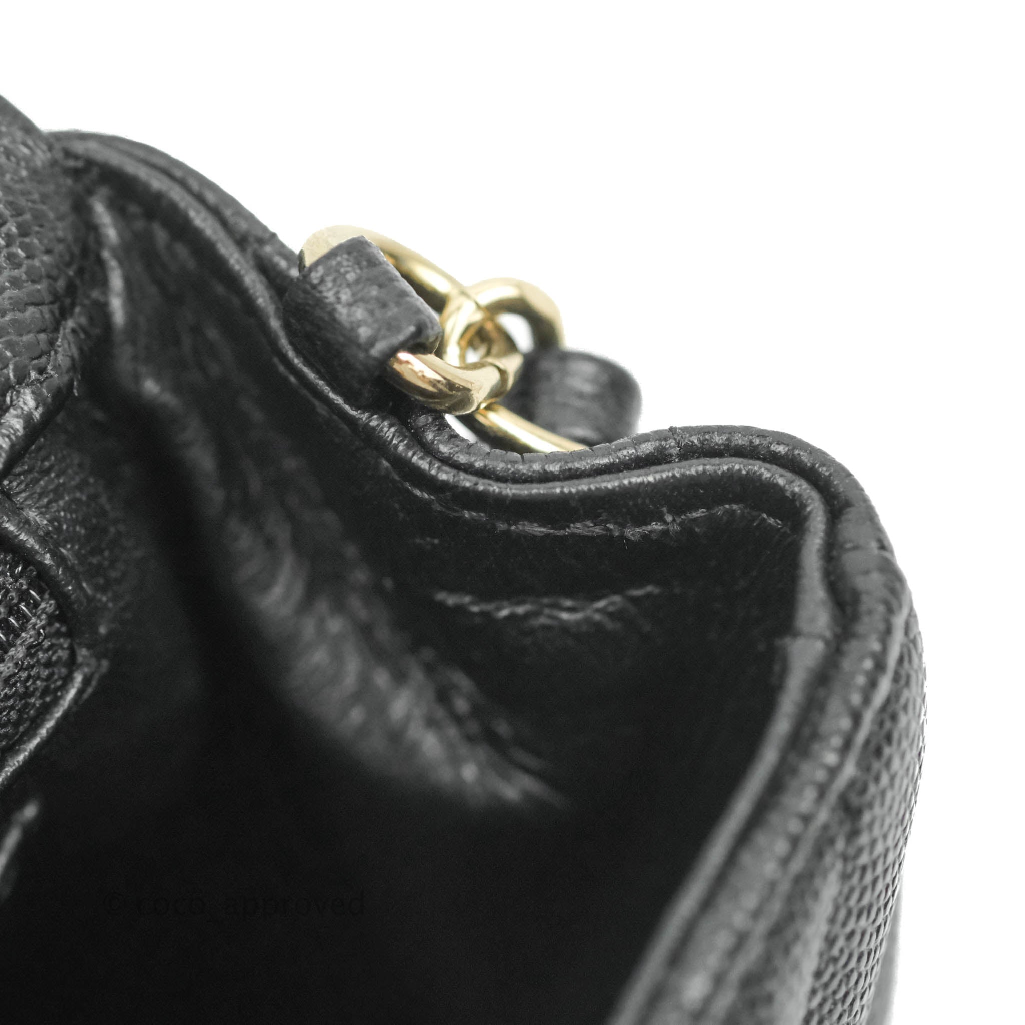 Chanel Chevron Mini Rectangular Flap Bag in Black Caviar Leather with Gold Hardware - 18B Collection | Luxury Crossbody Purse for Women, Perfect for Evening Events & Date Nights