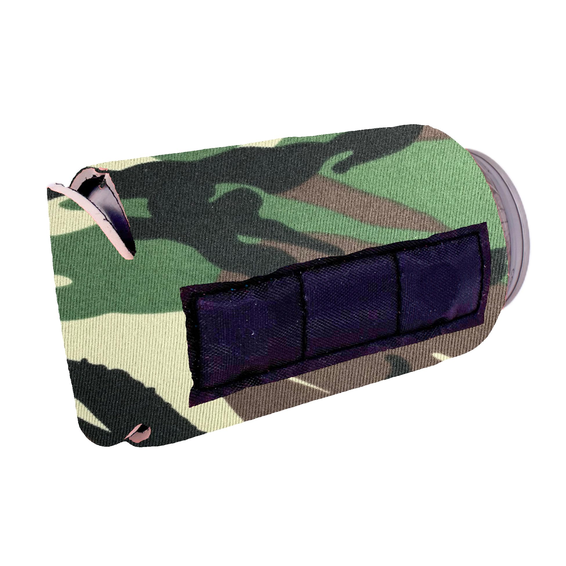 Blank Magnetic Can Coolie (2 Pack Green Camo) - Insulated Beer Can Holder for Camping, Tailgating & Outdoor Parties