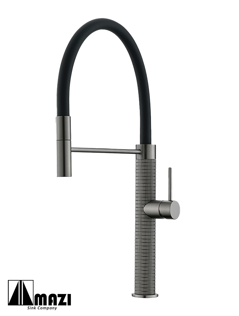 High-Pressure Kitchen Faucet with Pull-Down Sprayer - Model 01081 - Perfect for Modern Home Cooking & Dishwashing