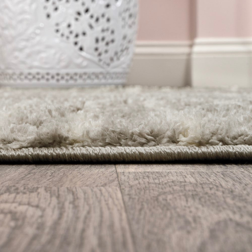 Petra Abstract Stripe Geometric Shag Area Rug - Soft Modern Bohemian Floor Carpet for Living Room, Bedroom & Nursery Decor