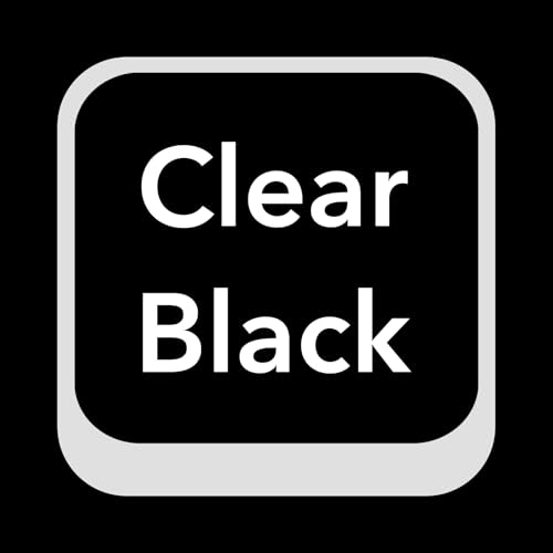 Clear Black+stand