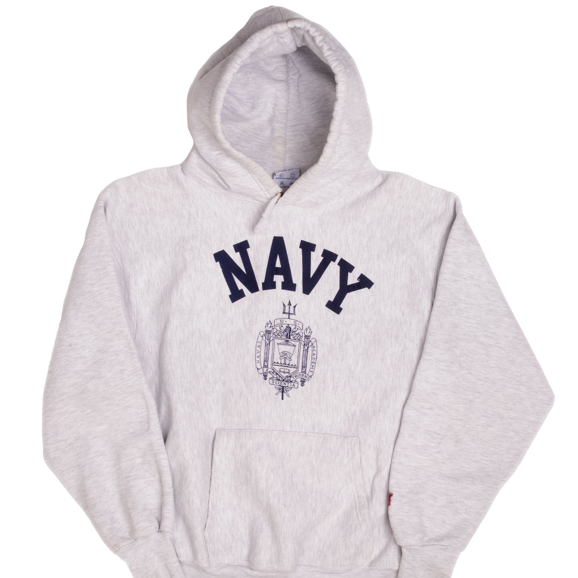 Vintage US Navy Hoodie Sweatshirt - XL Size, 100% Made in USA | Military Apparel for Men, Casual Wear & Outdoor Activities