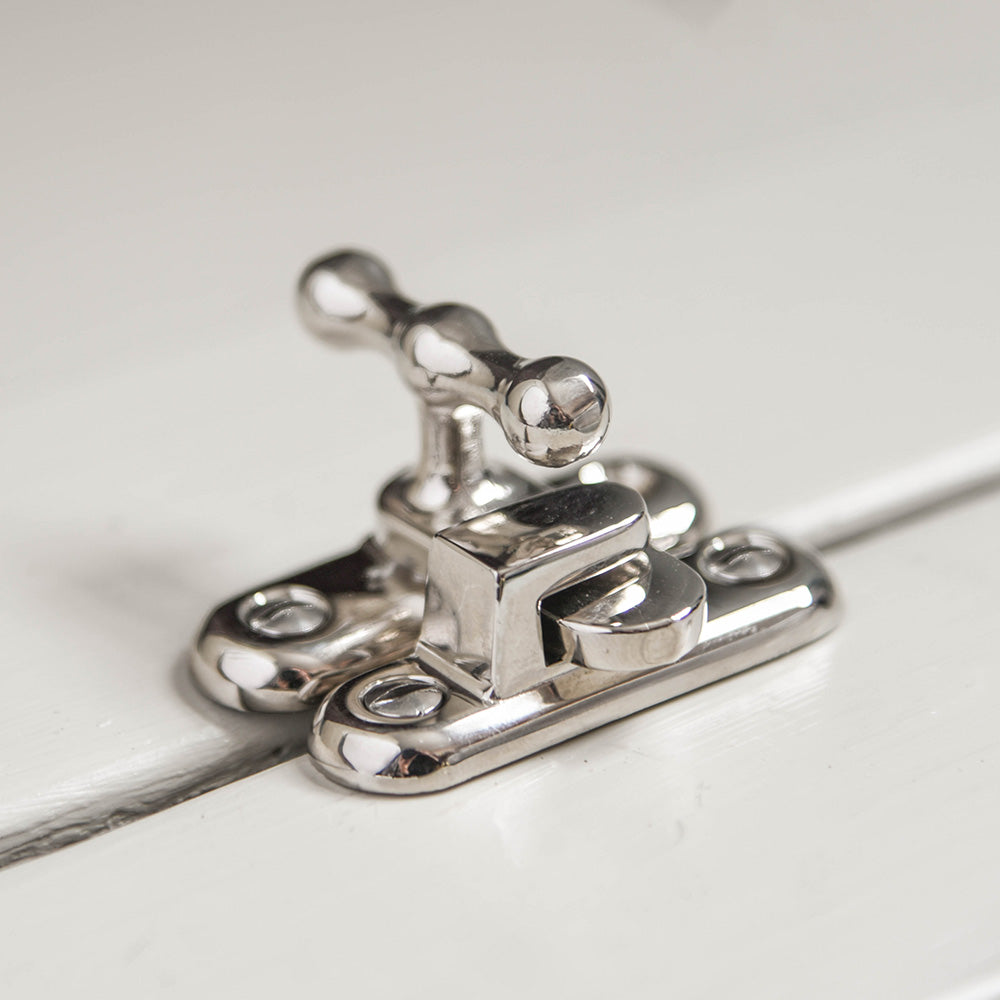 Polished Nickel Cabinet Catch - Heavy Duty Cupboard Latch for Kitchen, Bathroom & Furniture - Secure & Stylish Hardware for Drawers & Doors