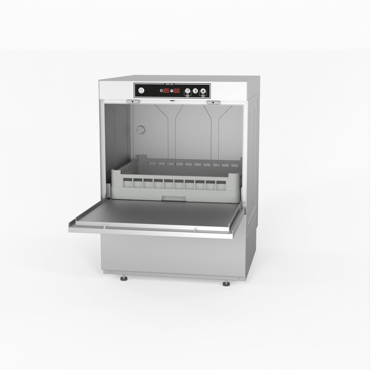 Asber Tech Line Underbench Dishwasher GE 500BDD - 24 Inch Built-In Dishwasher with Energy Star Rating, Quiet Operation & 6 Wash Cycles for Small Kitchens, Apartments, and Compact Spaces