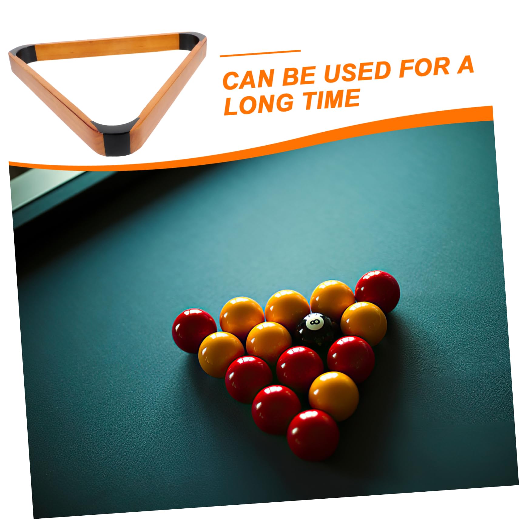 Premium Pine Wood Billiard Ball Rack - Heavy Duty Pool Table Accessory for 8-Ball & 9-Ball Games | Tournament Quality Billiards Equipment with Tripod Design | Perfect for Home Game Rooms, Bars, and Pool Halls