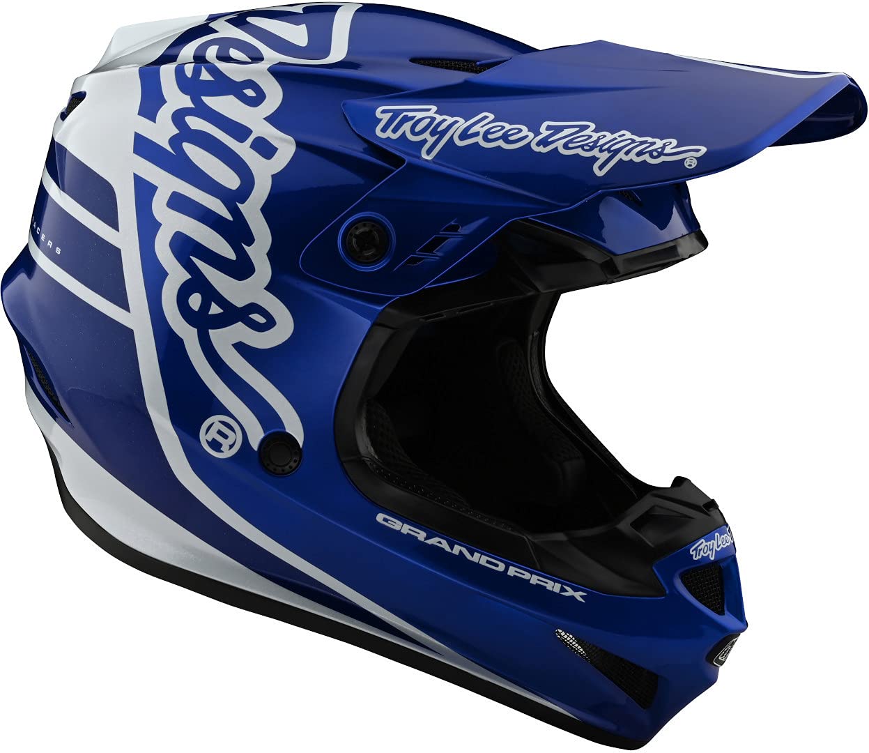 Troy Lee Designs GP Anarchy Full Face Helmet - Lightweight, Ventilated Offroad Motorcycle & ATV Racing Helmet for Men & Women (Navy/White) - Perfect for Motocross, Dirt Bike & Powersports Adventures