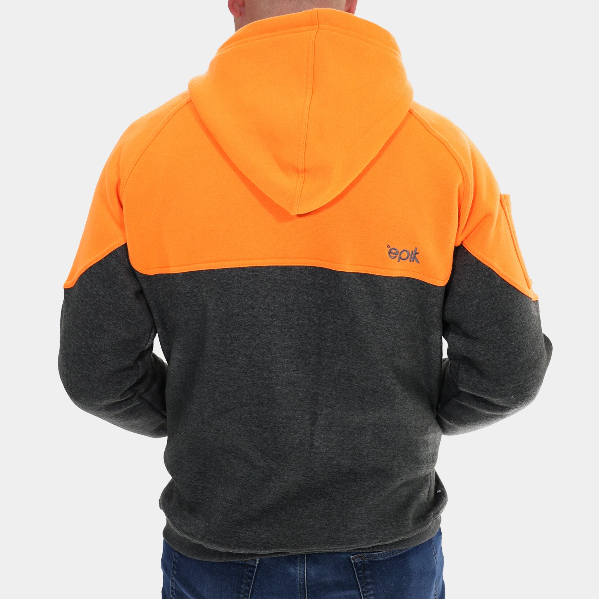 Peak Zip Up Hoodie for Men & Women - Lightweight Fleece Pullover with Front Pockets - Perfect for Running, Hiking & Outdoor Activities