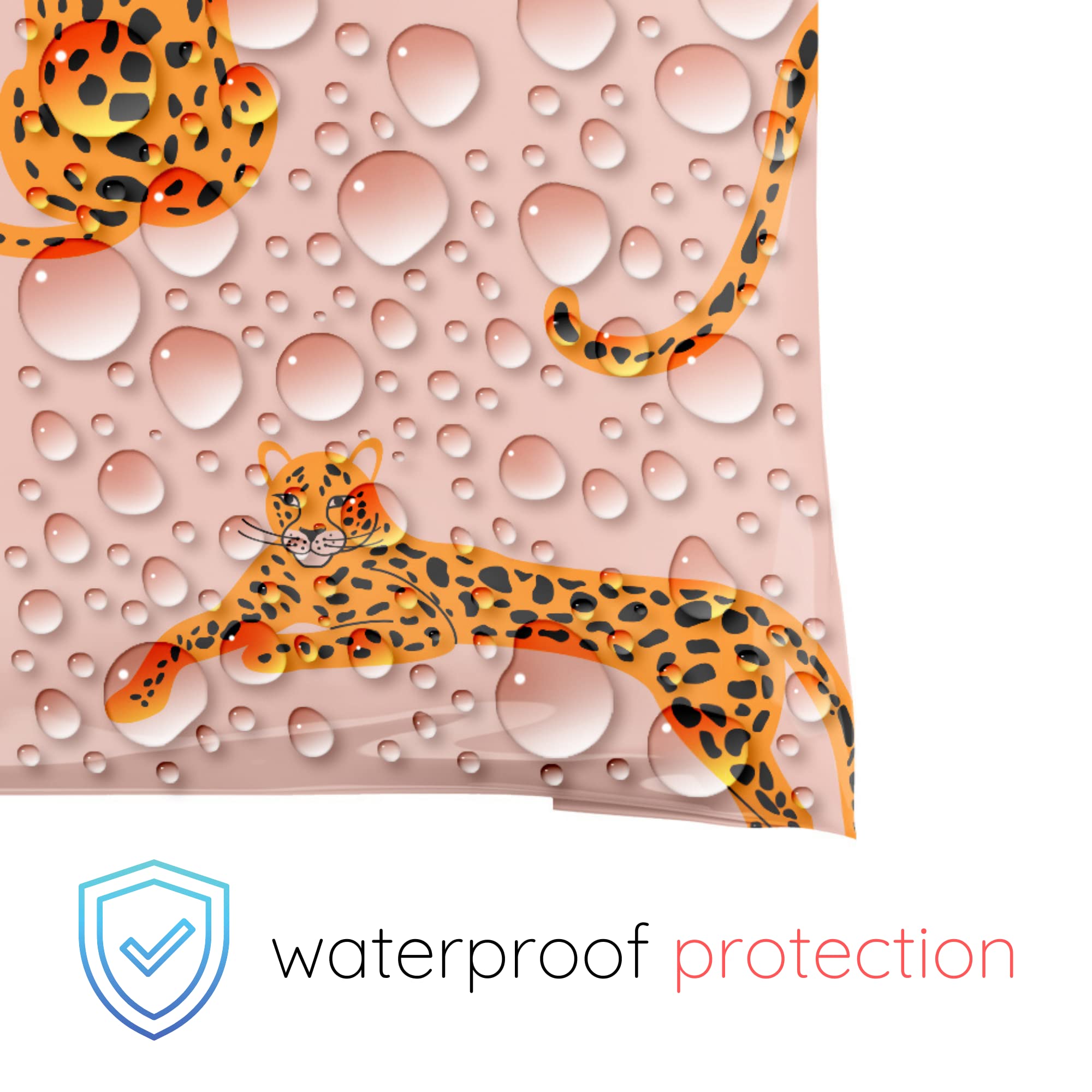50 Pack 12.5x15 Poly Mailers - Waterproof Self-Sealing Shipping Envelopes for Small Business | Durable Cheetah Floral Thank You Packaging | Perfect for Ecommerce, Subscription Boxes & Online Store Shipments