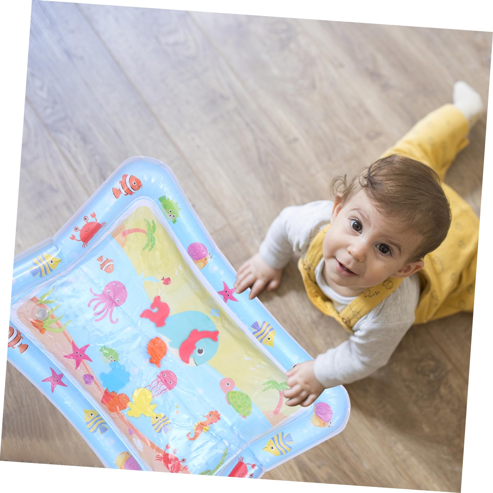 GREENADSCAPE Inflatable Water Cushion Mat - Durable PVC Bathtub Play Mat for Kids, Pool, Beach, and Outdoor Activities