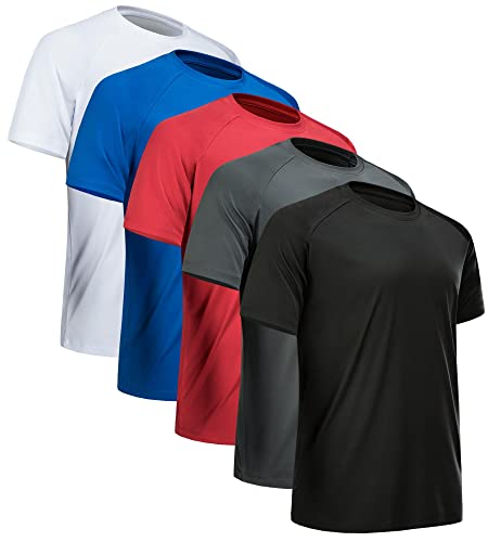 5 Pack Black, Dark Grey, White, Blue, Red