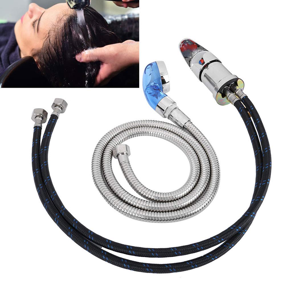 70cm Shampoo Bed Faucet with 120cm Hose & Shower Head - Professional Hair Salon Accessories for Washing & Styling - Perfect for Salon, Spa & Pet Grooming Stations