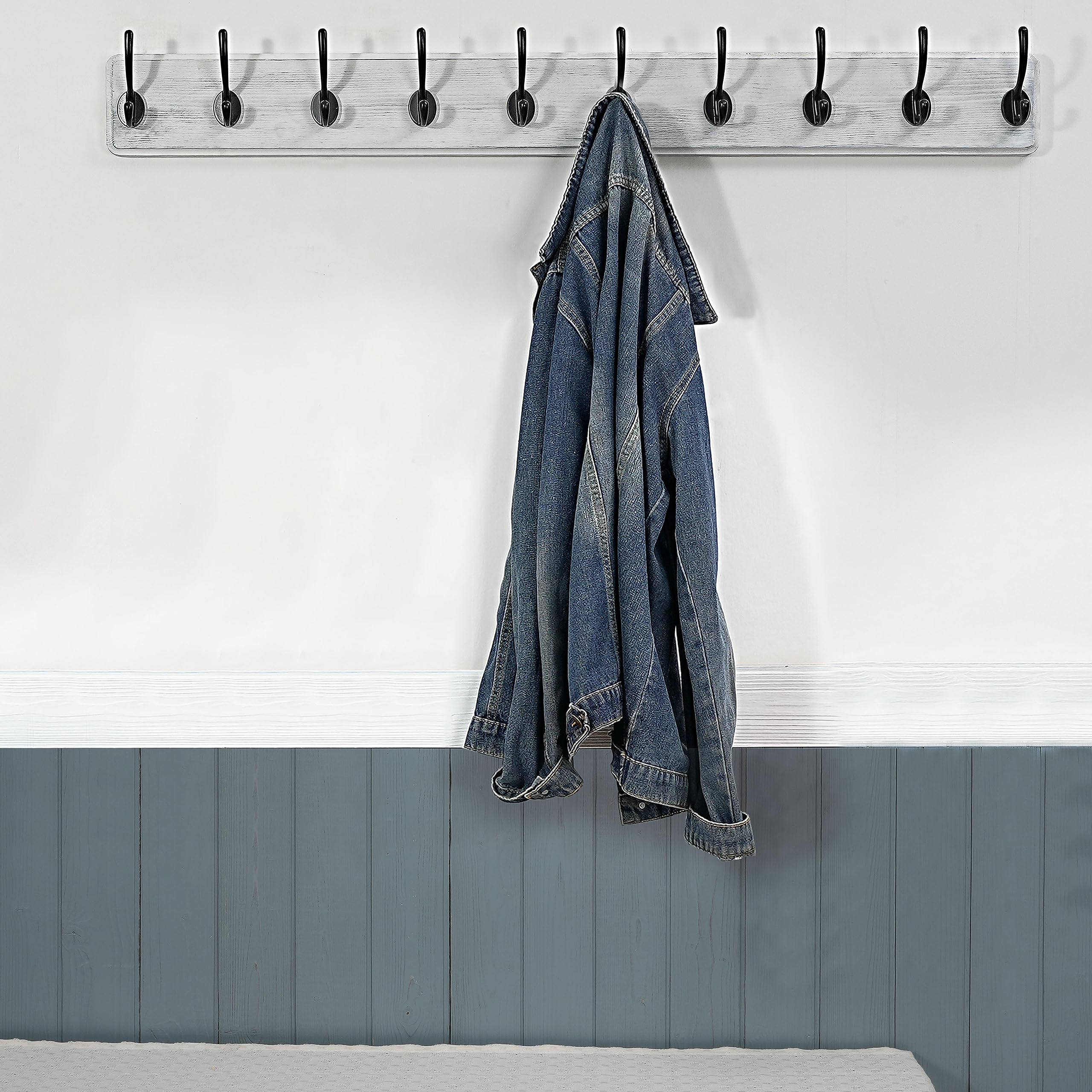 **WEBI 10-Hook Wall Mounted Coat Rack – 38.6