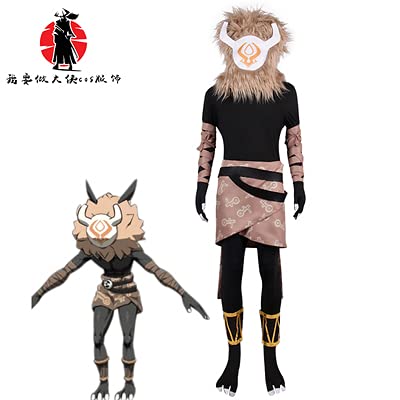 Hilichurl Cosplay Costume - Water, Fire, Ice System & Abyss Mage Outfit | Genshin Impact Game Cosplay for Halloween, Conventions & Roleplay