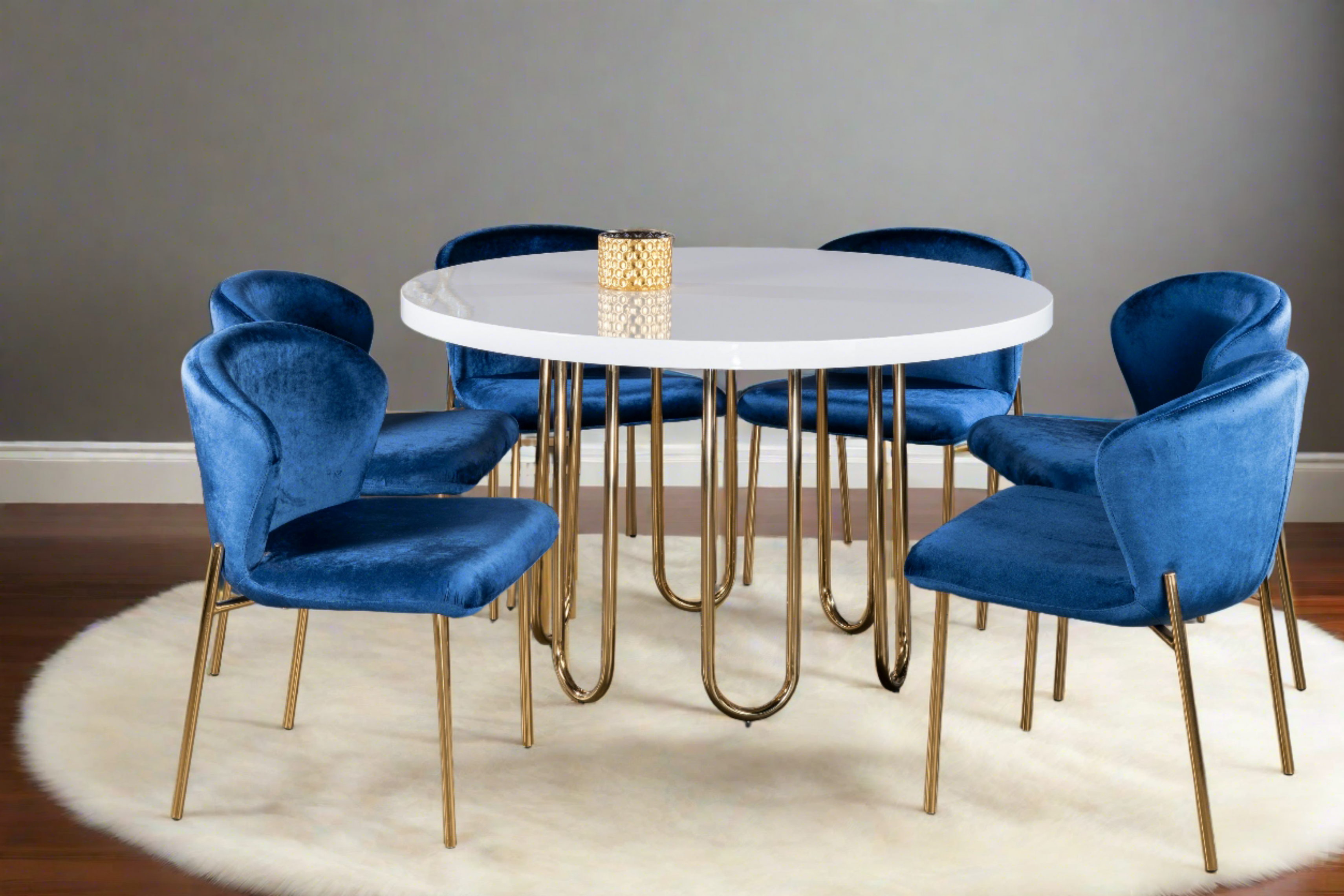 Willow Round Dining Table for 6 - 42 Inch Solid Wood Kitchen Table with Extendable Leaf | Perfect for Family Dinners, Kitchen Breakfast Nook & Small Space Dining Rooms