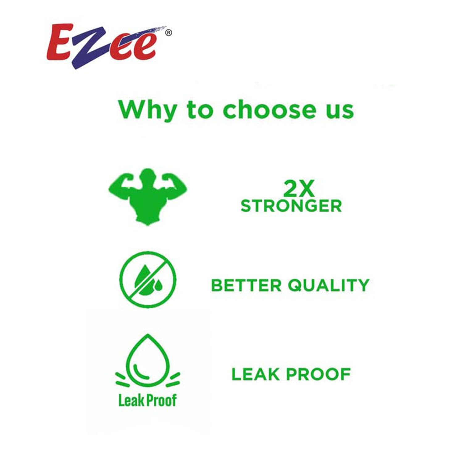 Ezee Premium 75 Large Heavy Duty Trash Bags - 24