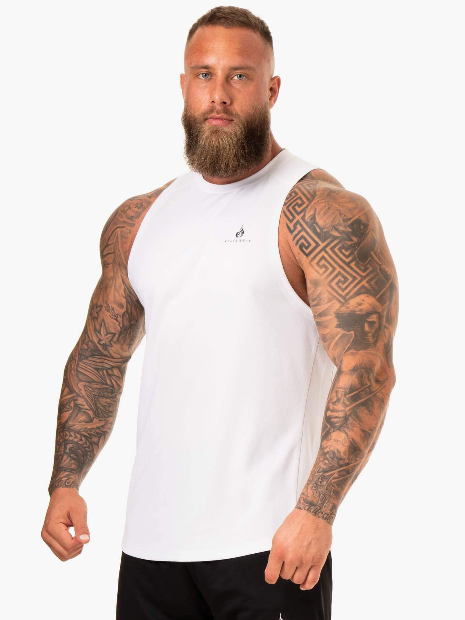 Lift Mesh Baller Tank Top - Women's Breathable Workout Shirt for Yoga, Running & Gym - White