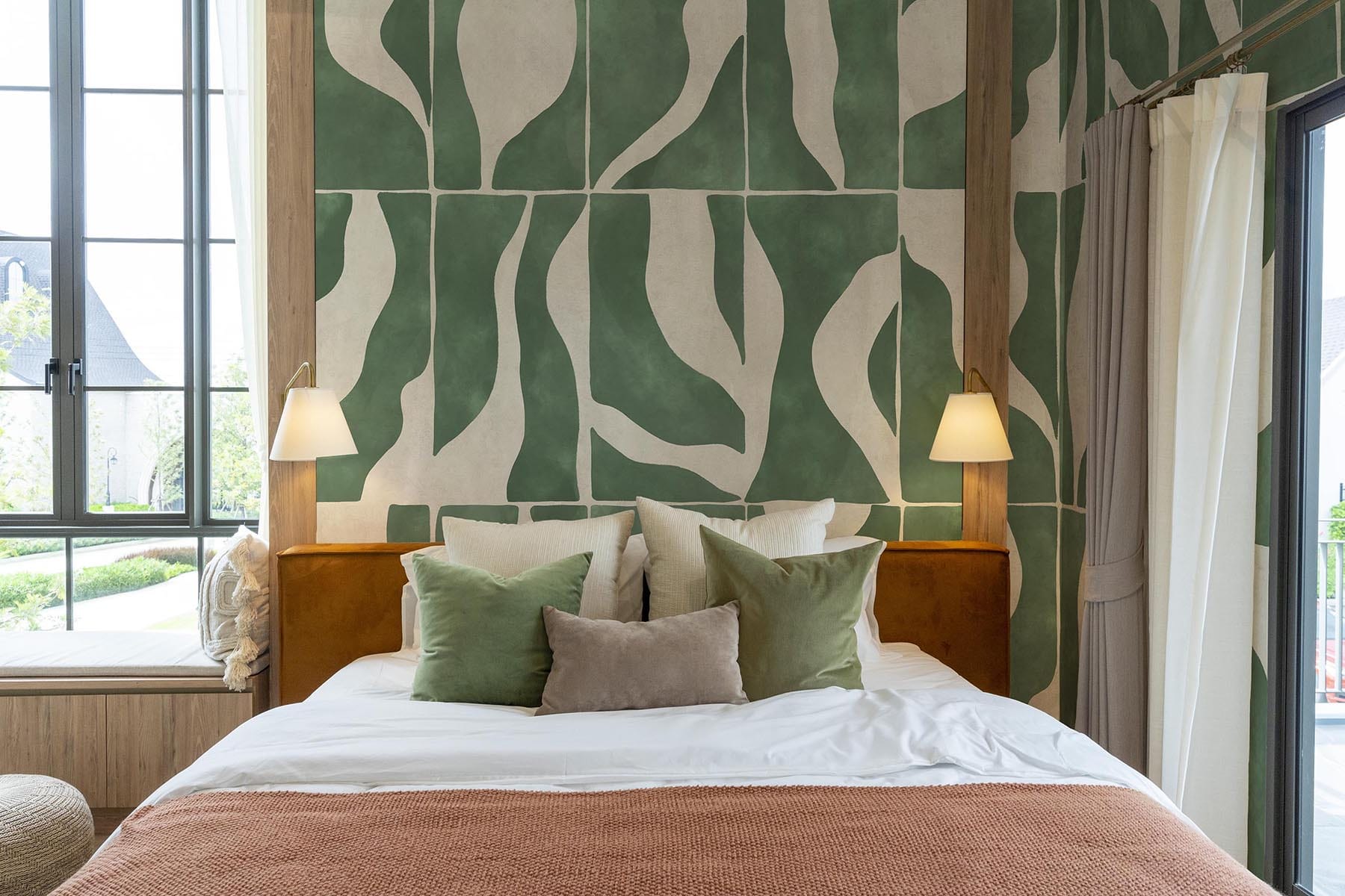 Natural Shapes Green - Eco-Friendly Home Decor for Living Room, Bedroom & Office | Sustainable Handmade Planters & Wall Art