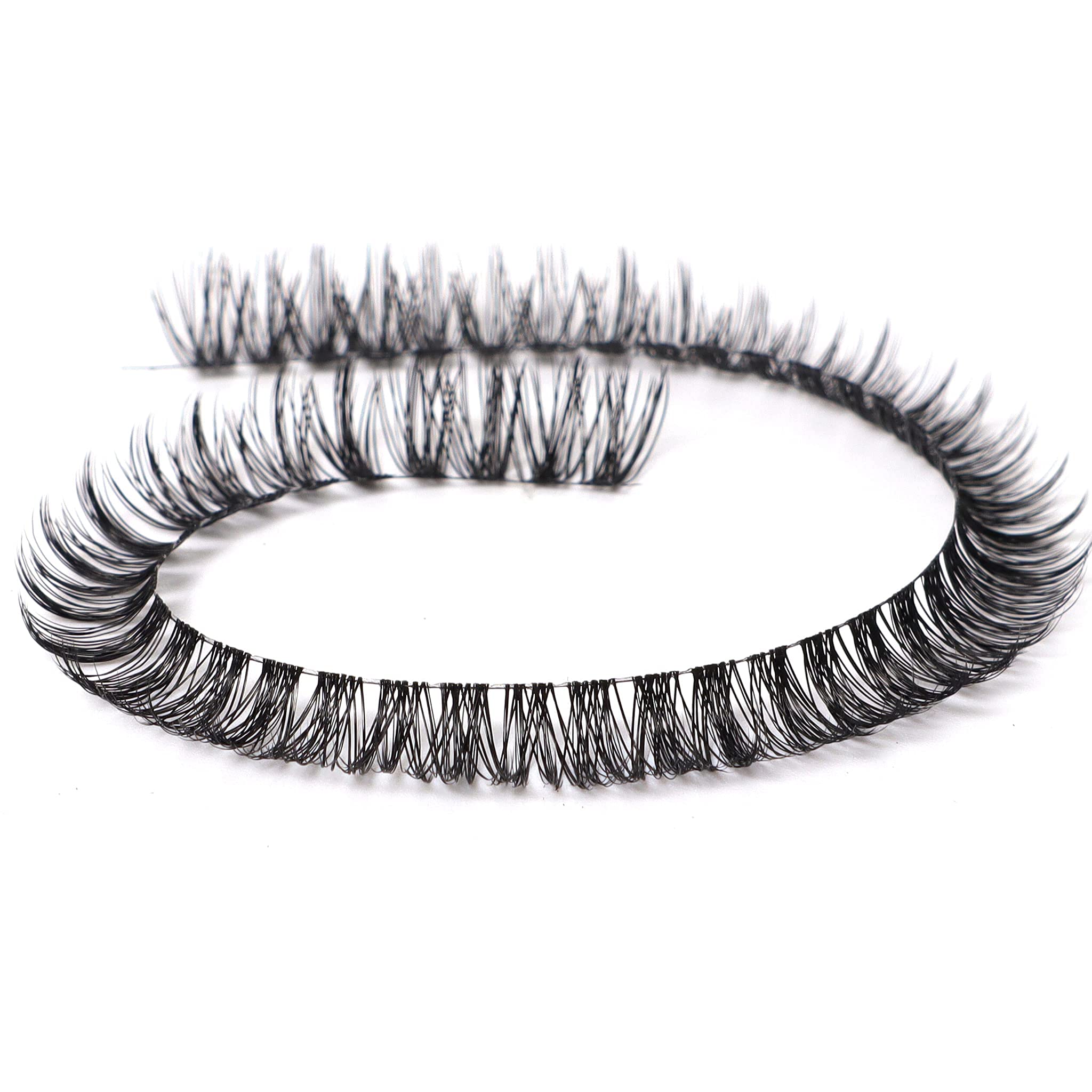 LINX DIY Cluster Eyelash Extensions - N1 C Curl 16MM False Lashes for Natural Volume | Perfect for Weddings, Parties & Everyday Glam
