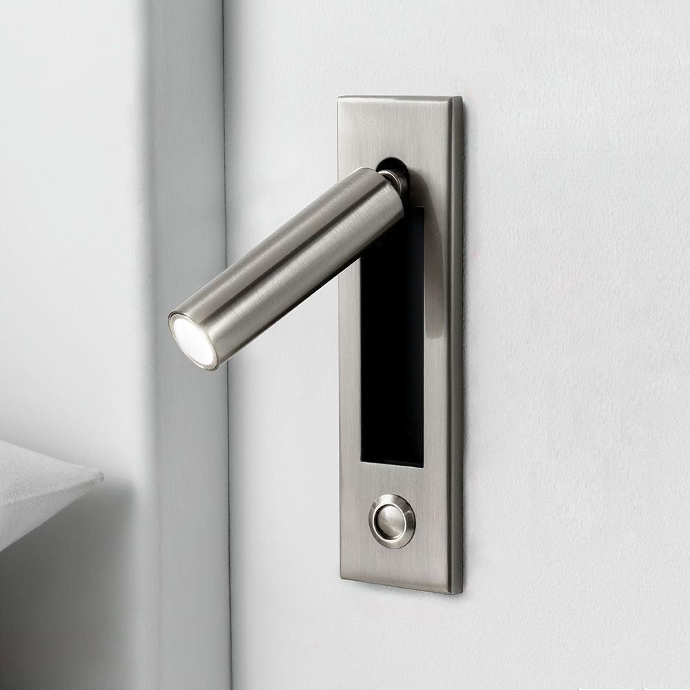 Wall Mounted Plug-in Bedside Sconce Light - Modern Reading Lamp for Bedroom, Nursery & Dorm Room - Perfect for Nighttime Reading and Ambient Lighting