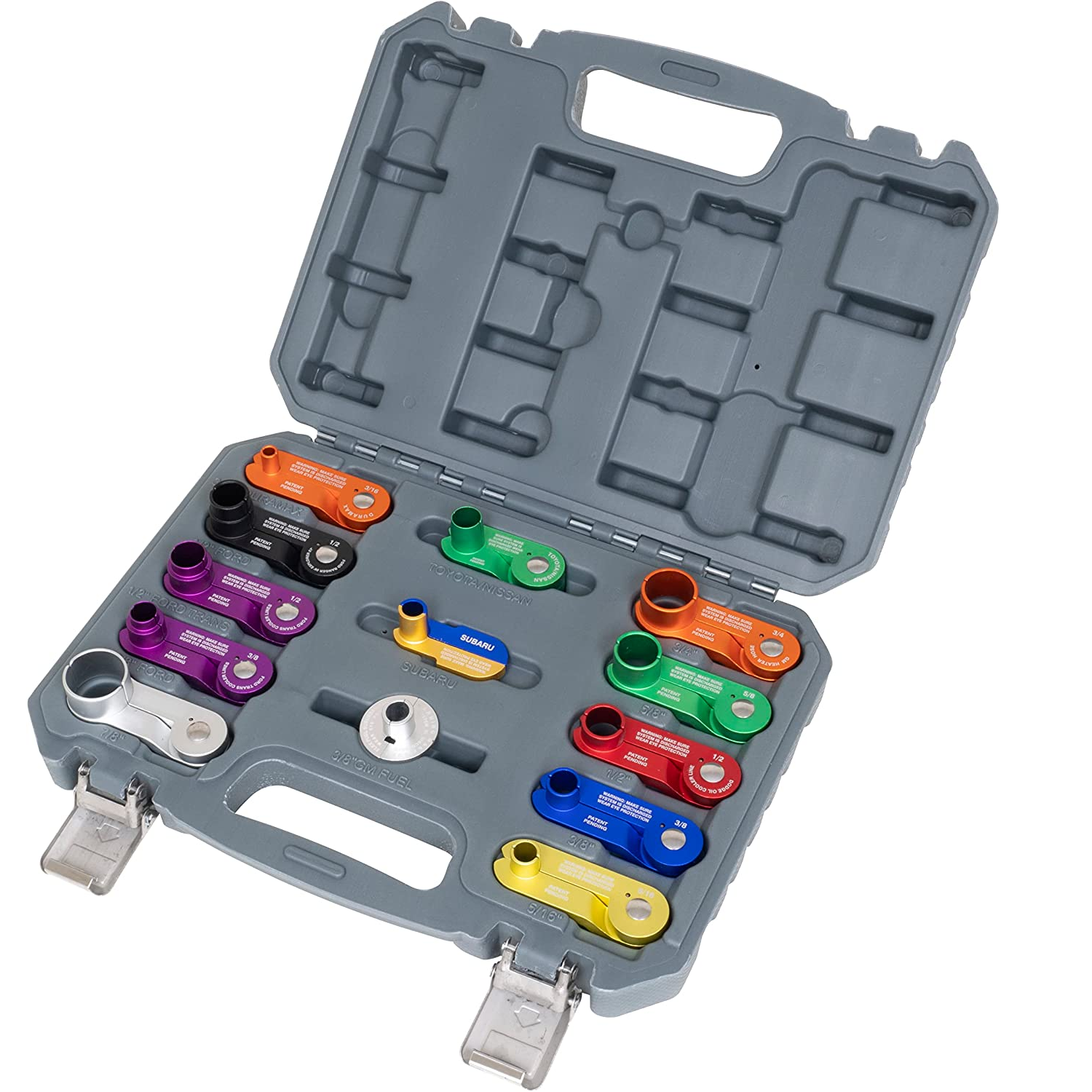 Lisle 39480 13 Piece Aluminum Spring Disconnect Set - Professional Automotive Tool Kit for HVAC & Fuel Line Repair - Perfect for Mechanics & DIY Car Maintenance