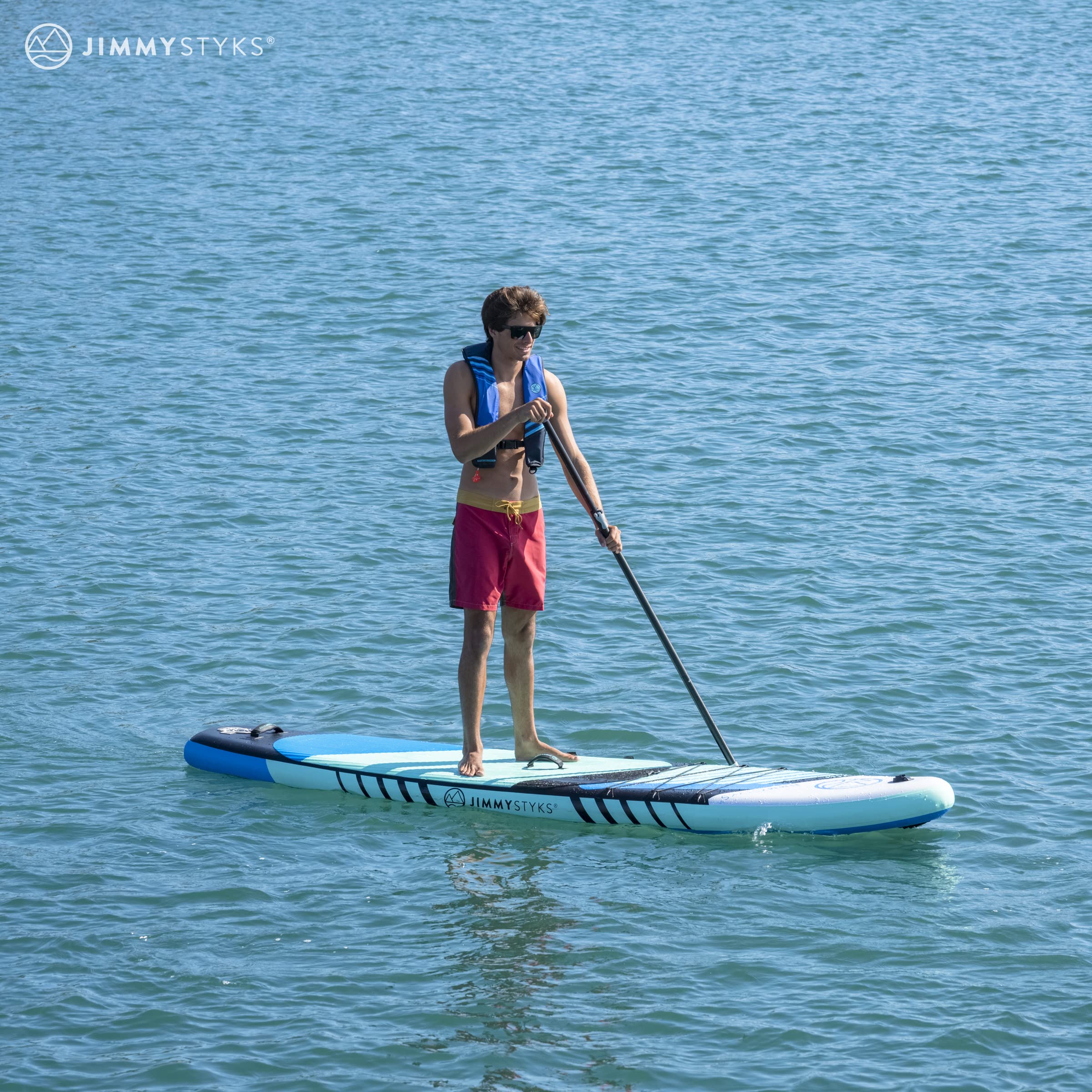 Premium ISUP Inflatable Stand Up Paddle Board with Paddle, Pump & Carry Bag - Lightweight & Durable for Lakes, Rivers & Ocean Paddling