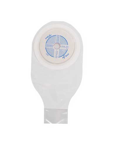 Convatec ActiveLife 1-Piece Drainable Opaque Ostomy Pouch with Flat Stomahesive Skin Barrier, 19mm (3/4