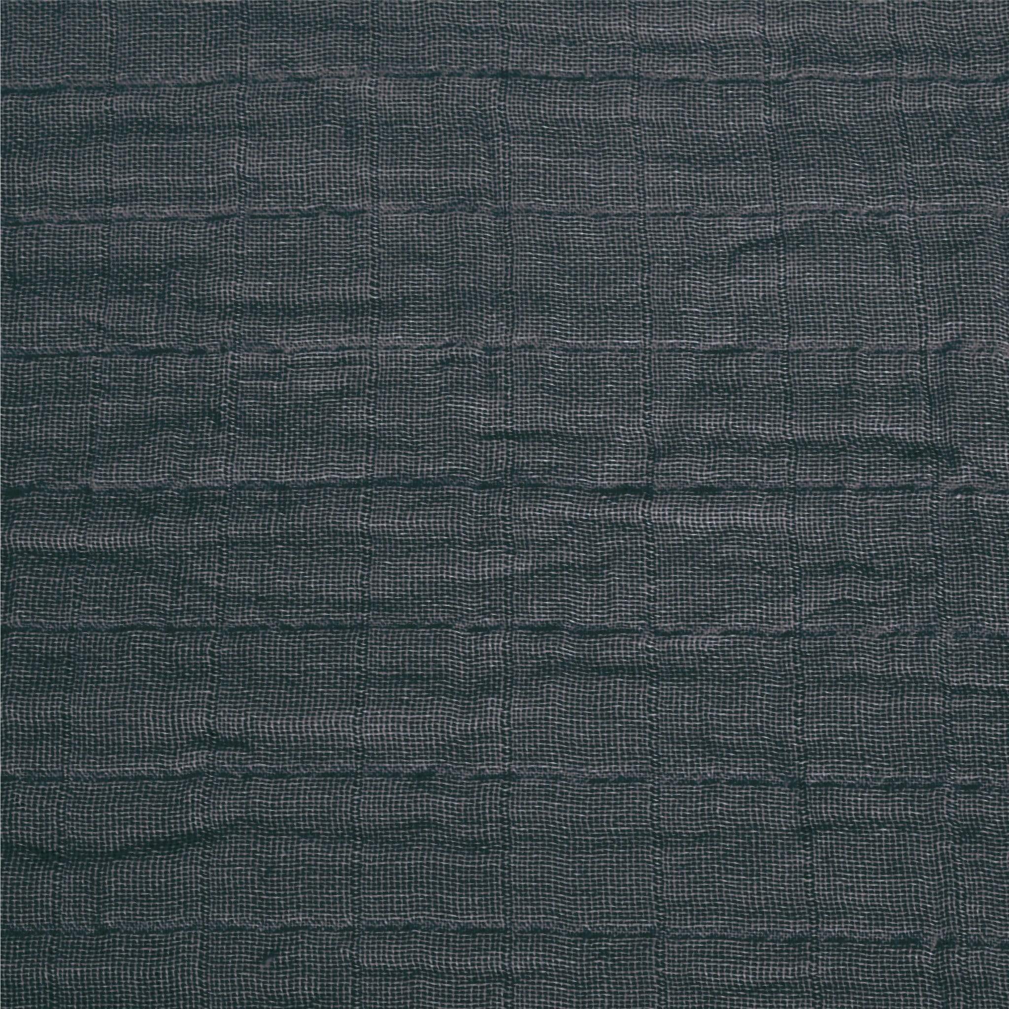 Organic Cotton Muslin Swaddle Blanket - Soft & Breathable Baby Wrap for Newborns - Charcoal Gray - Perfect for Swaddling, Nursing, and Stroller Use