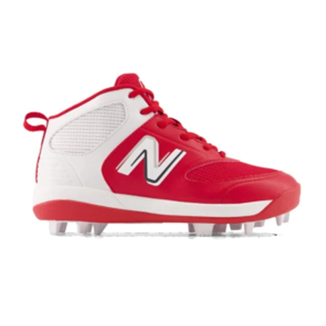 New Balance 2023 Youth Mid-Top Basketball Shoes - Red J3000TR6 | Breathable Performance Sneakers for Boys & Girls | Perfect for School, Training & Court Play