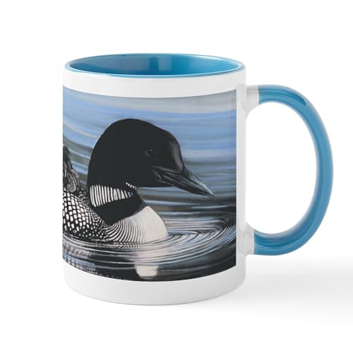 White/Blue Inside - Common Loon Mug