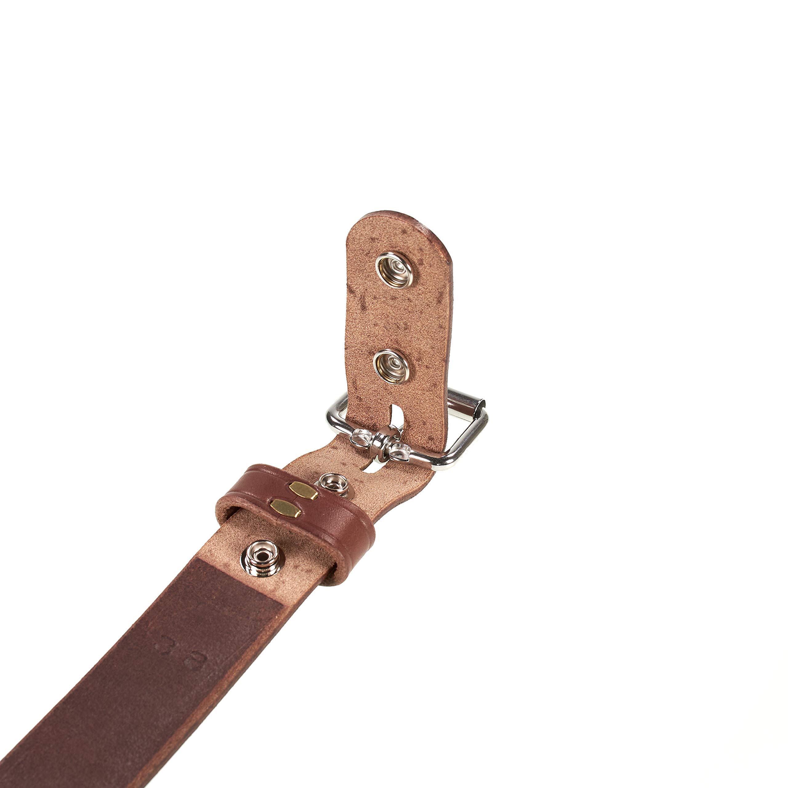 Old Timer Heavy Duty 14 oz Leather Gun Belt - Basketweave Embossed Concealed Carry CCW Belt Handmade in USA | Perfect for Everyday Wear, Shooting Range & Outdoor Activities