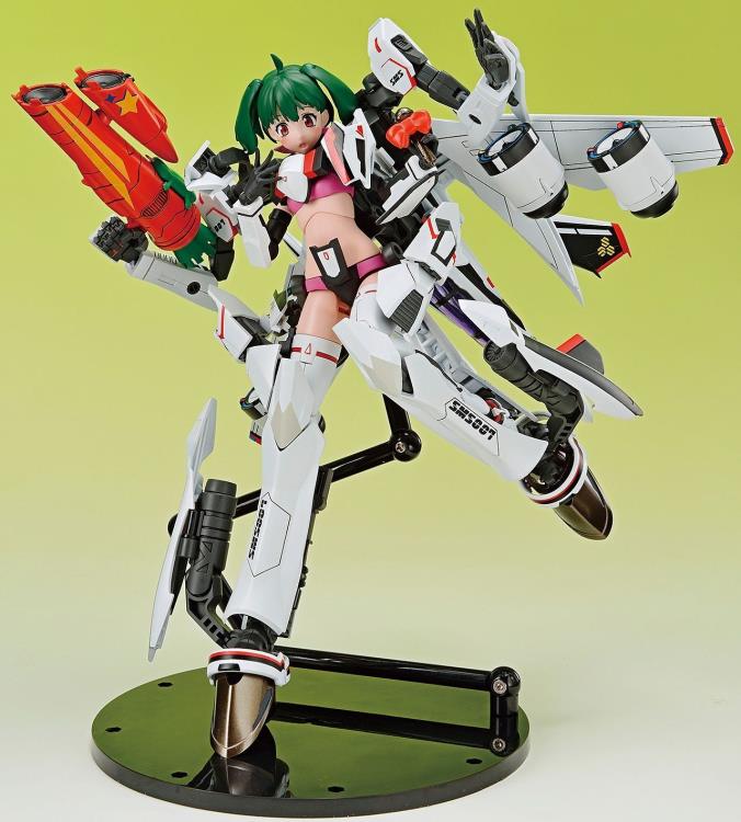 Aoshima ACKS No.MC 09 Macross VFG Variable Fighter Girls VF-25F Messiah Ranka Lee Model Kit - Anime Collectible for Display & Gifting