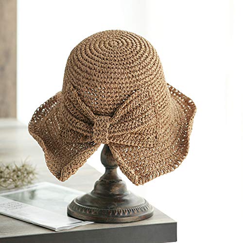 Women's Wide Brim Straw Sun Hat with Bow - UPF 50+ UV Protection Summer Beach Hat, Floppy Panama Hat for Outdoor, Travel, Pool & Vacation Accessories (Color: 3) - Perfect for Beach, Garden, and Summer Fashion