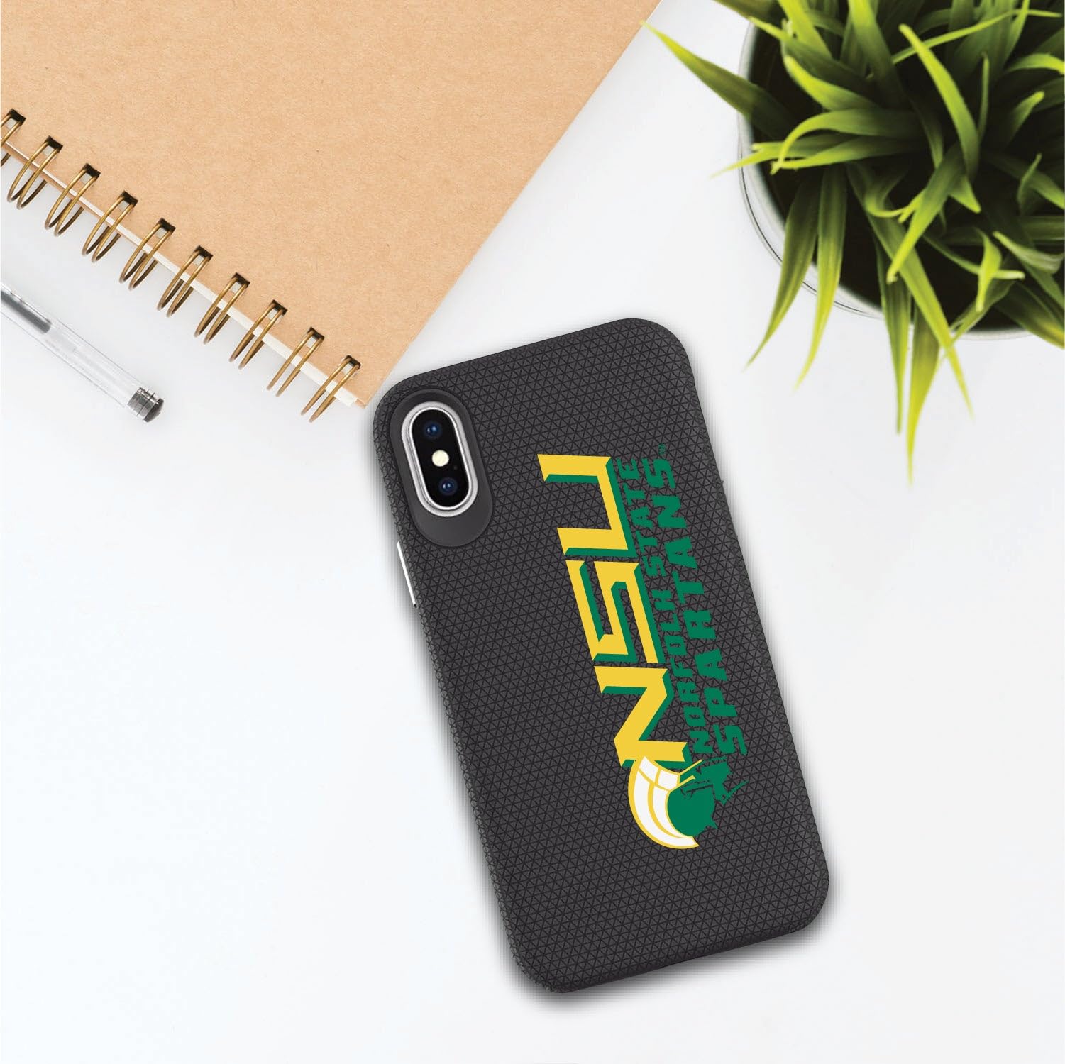 OTM Essentials Durable Shockproof Phone Case for iPhone 13 Pro Max - Norfolk State University Spartan Design - Perfect for College Students, Outdoor Activities & Daily Protection
