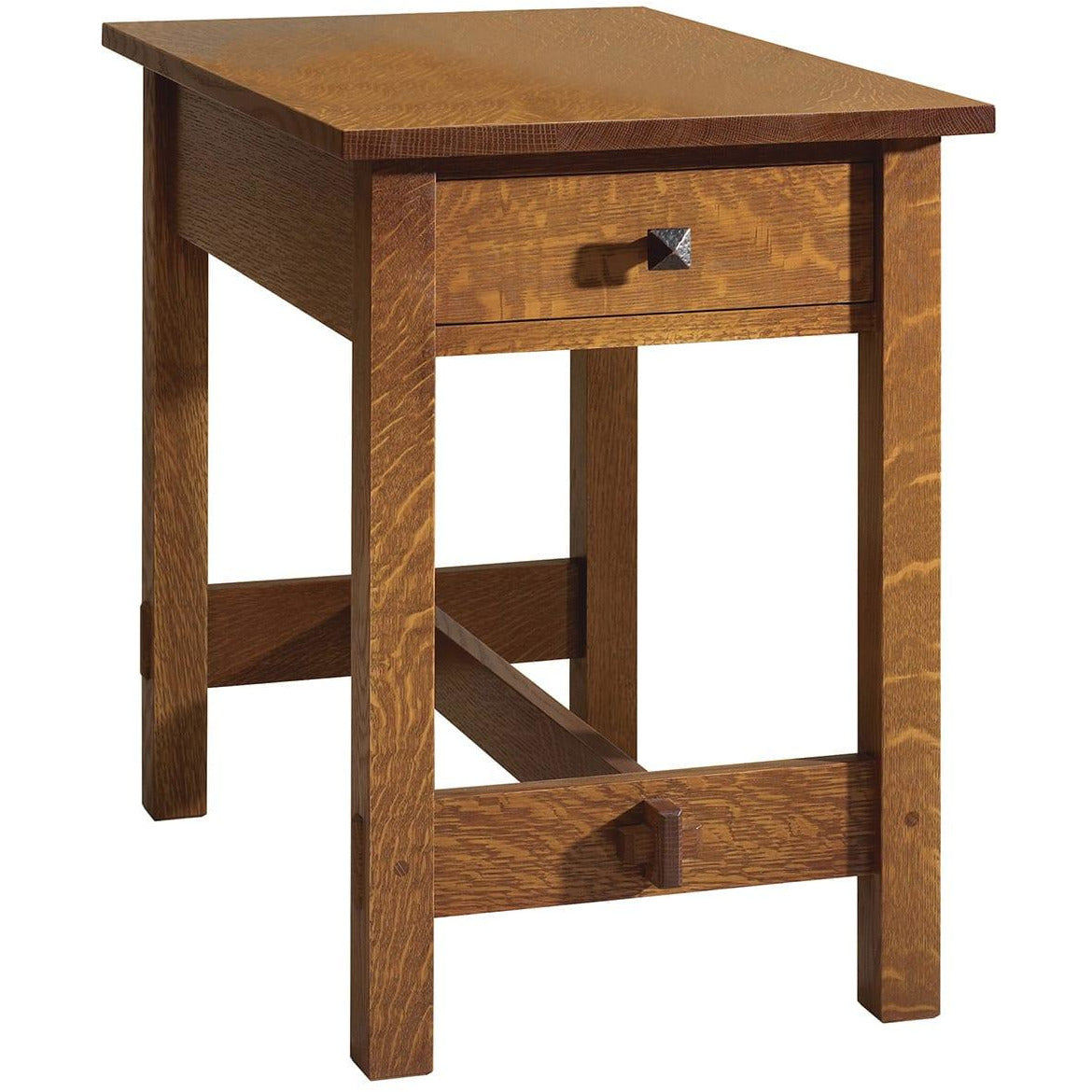 Modern Morris End Table with Drawer - Small Nightstand for Bedroom, Living Room & Office - Sturdy Side Table with Storage Shelf - Perfect for Lamps, Books & Decor