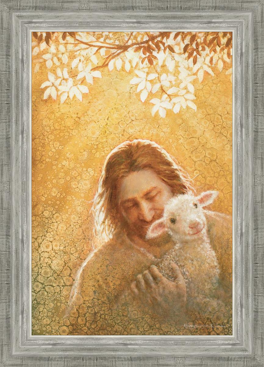 In Gods Favor By Yongsung Kim - Christian Wall Art Decor for Home & Church - Inspirational Scripture Painting for Living Room, Bedroom & Office