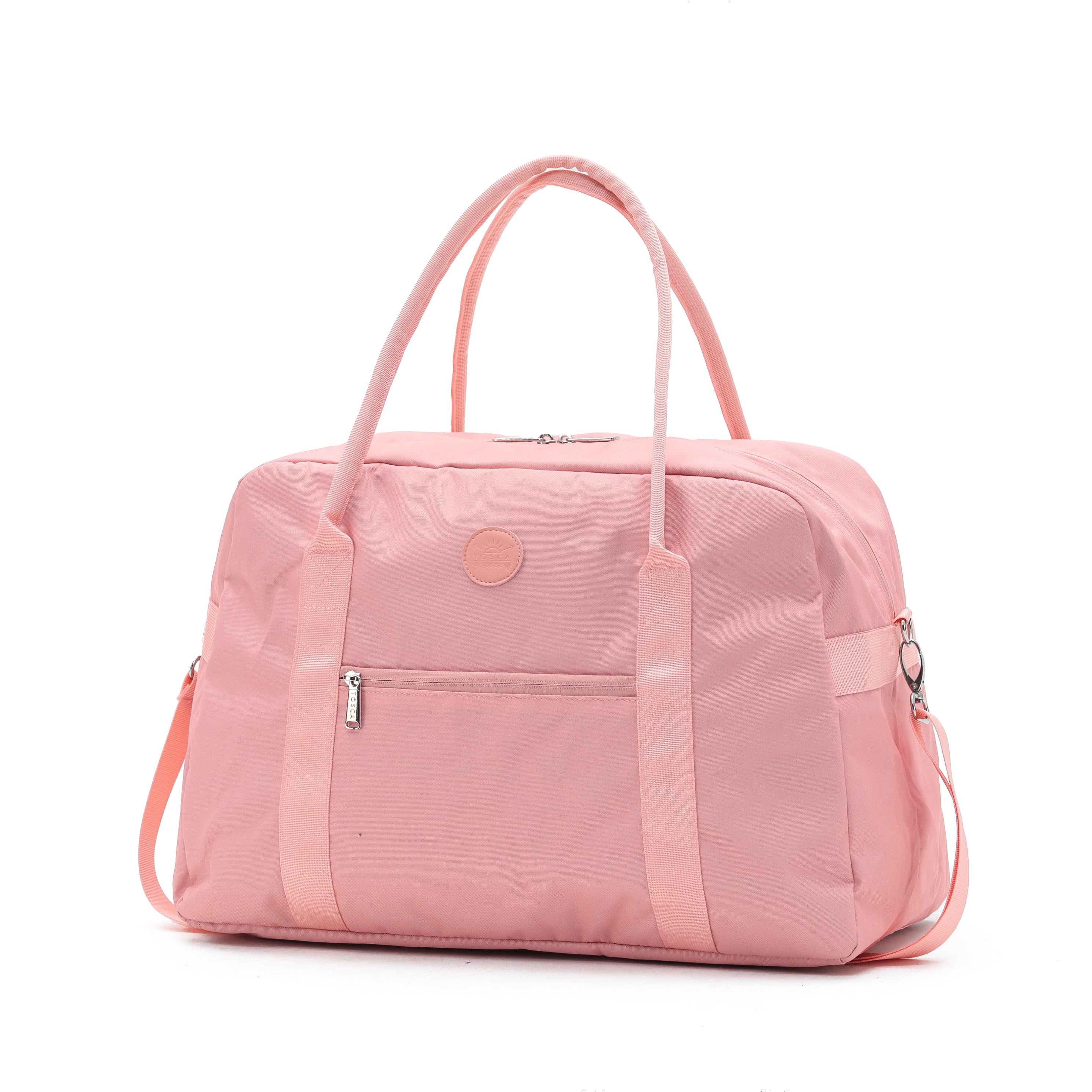 Tosca TCA935 Peach Cabin Tote Bag - Stylish & Spacious Travel Carry-On for Women | Perfect for Airplane, Beach & Weekend Getaways
