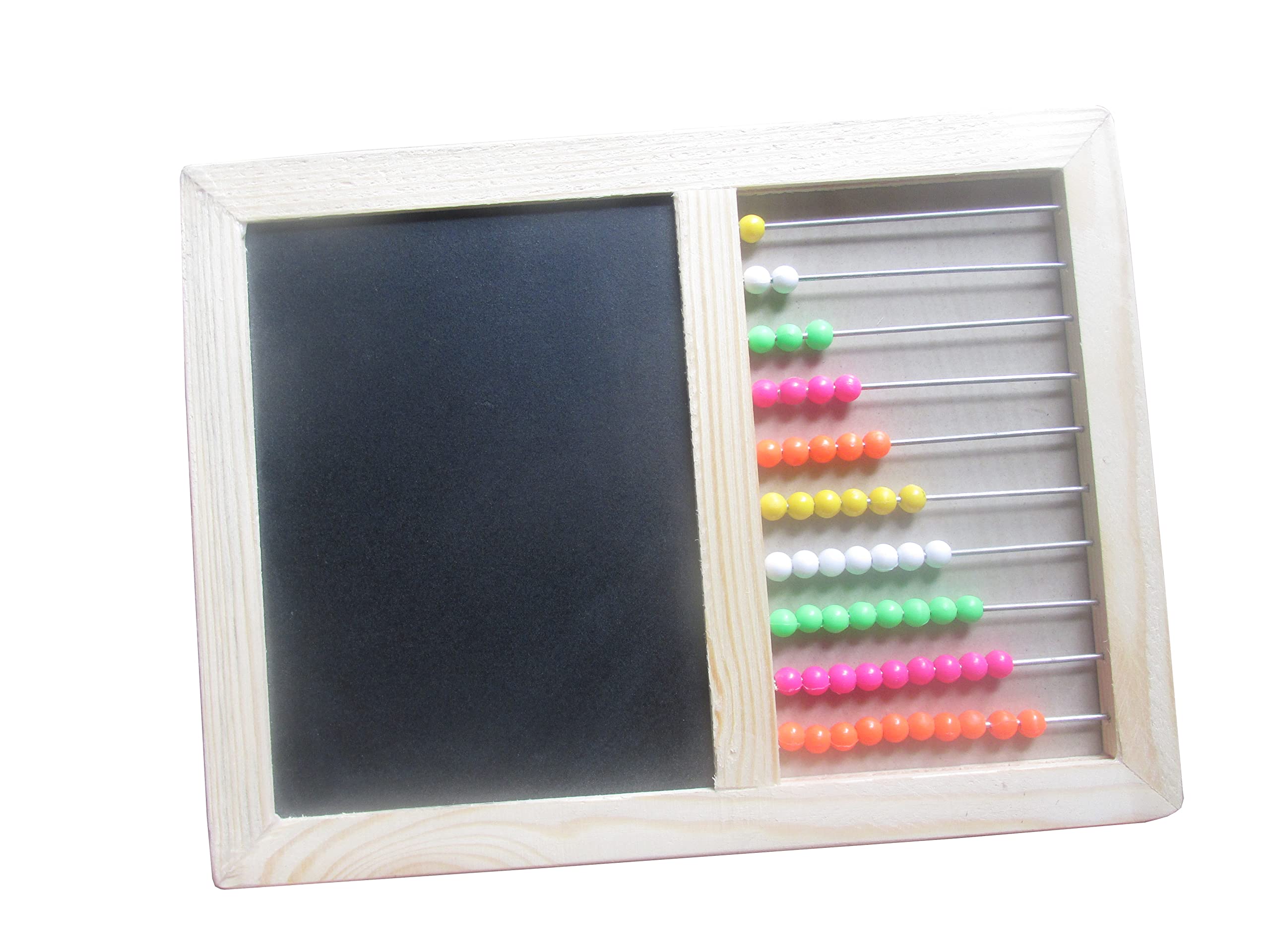 SHYAMARAJ Wooden Counting Frame Slate for Kids - Educational Math Learning Toy for Classroom & Homeschooling