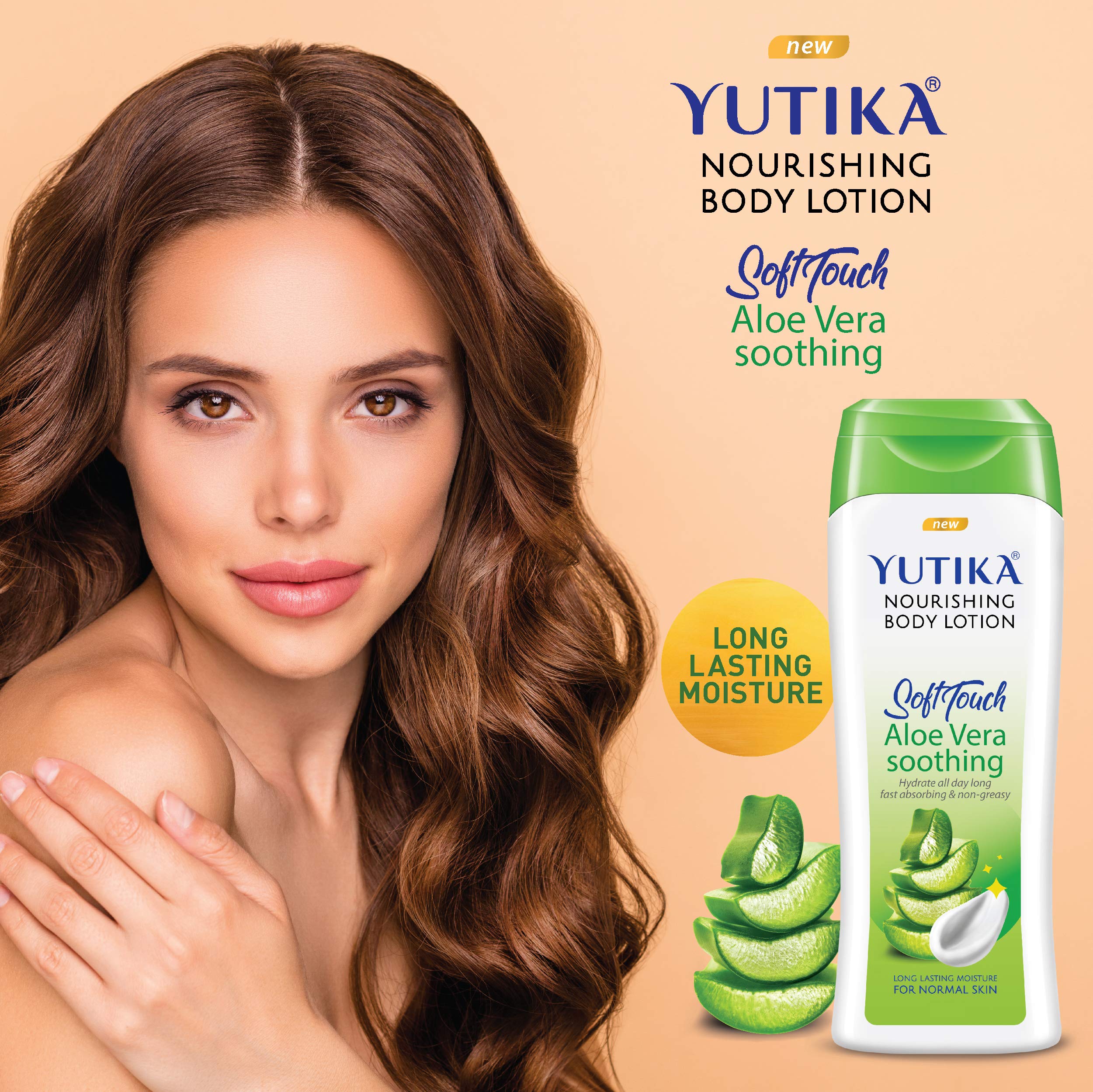 Yuthika Aloe Vera Body Lotion 300ml with SPF 30 Sunscreen 100ml - UVA/UVB Protection, Moisturizing & Nourishing Lotion for Women & Men - Perfect for Daily Hydration & Sun Protection at Home, Work or Outdoor Activities