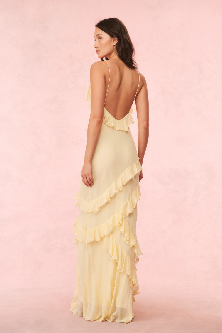 Rialto Dress in CITRON - Elegant Women's Summer Dress for Casual Outings, Beach Vacations & Date Nights | Lightweight & Comfortable