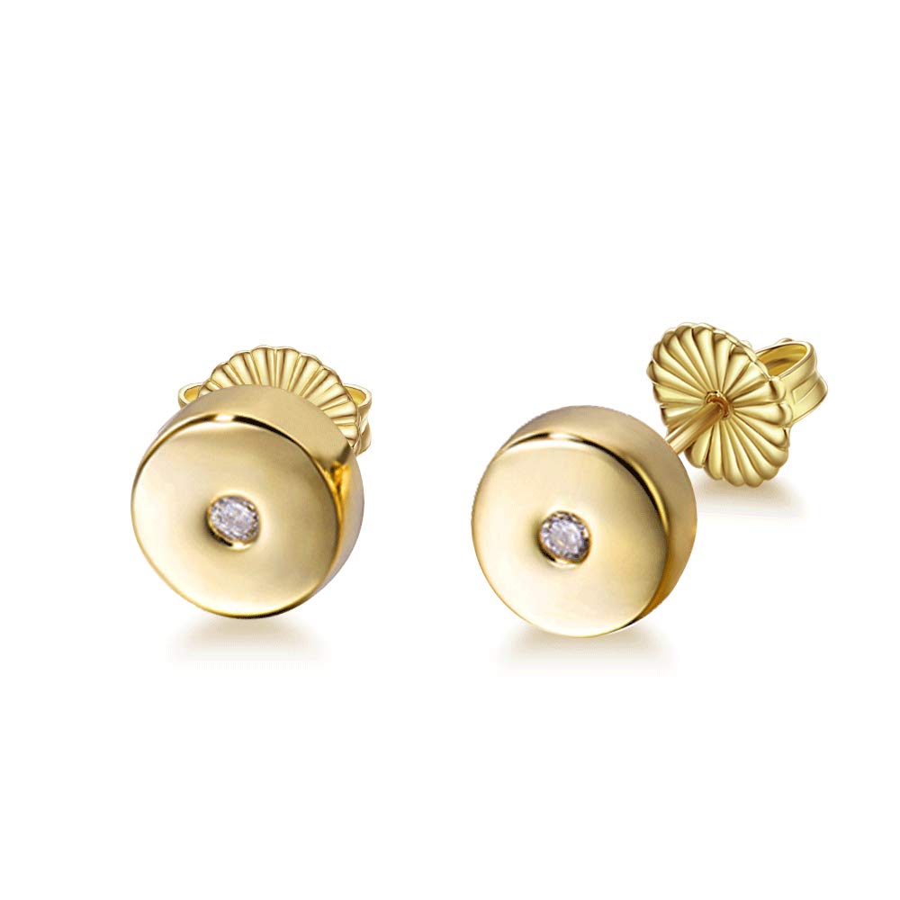 Sterling Silver Gold Plated Tiny Dot Stud Earrings for Women | Minimalist Hypoallergenic Jewelry | Perfect for Everyday Wear, Gifts & Special Occasions