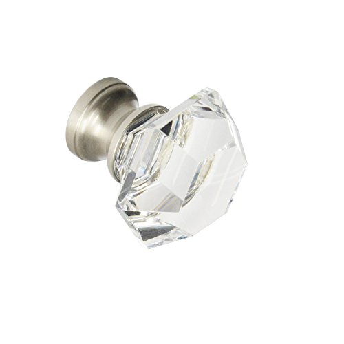 Clear with Brushed Nickel Base